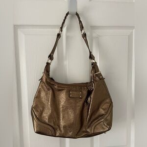 The Sak Bronze Leather Shoulder Bag